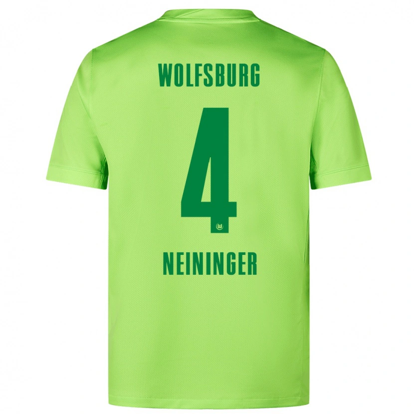 Danxen Dámské Till Neininger #4 Fluorescenční Zelená Domů Hráčské Dresy 2024/25 Dres