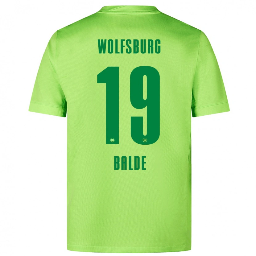 Danxen Dámské Saido Baldé #19 Fluorescenční Zelená Domů Hráčské Dresy 2024/25 Dres