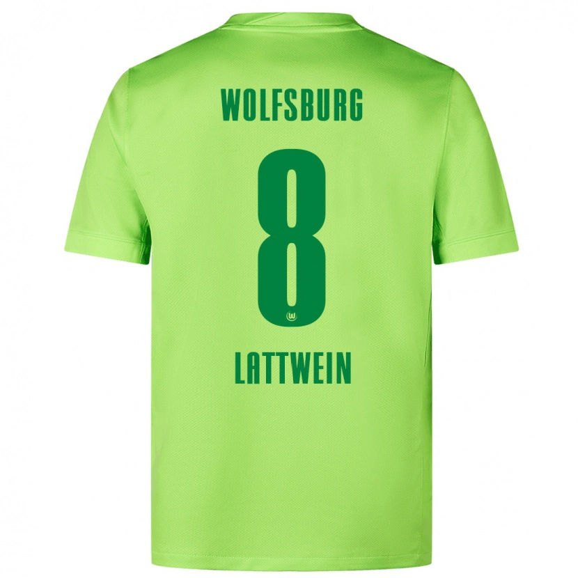 Danxen Dámské Lena Lattwein #8 Fluorescenční Zelená Domů Hráčské Dresy 2024/25 Dres