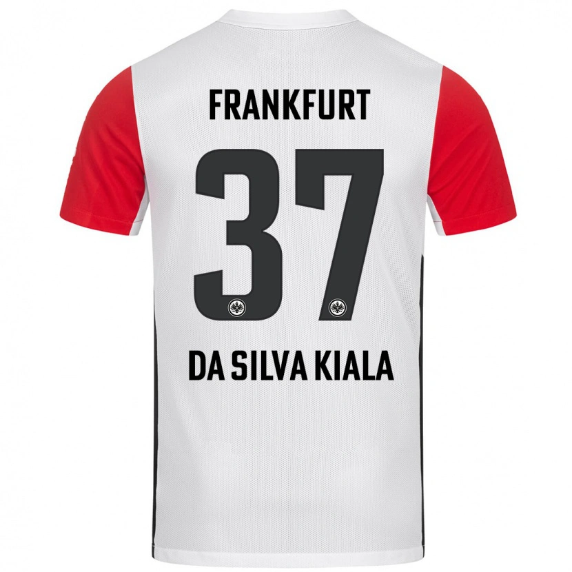 Danxen Dámské Joel Da Silva Kiala #37 Bílá Červená Domů Hráčské Dresy 2024/25 Dres