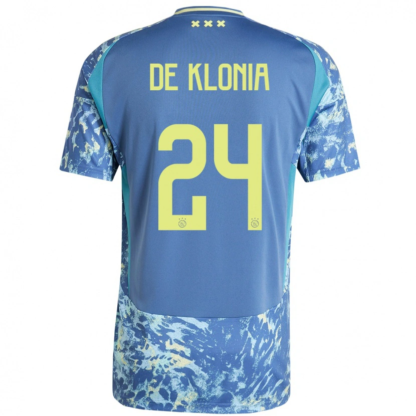 Danxen Dámské Daliyah De Klonia #24 Šedá Modrá Žlutá Daleko Hráčské Dresy 2024/25 Dres