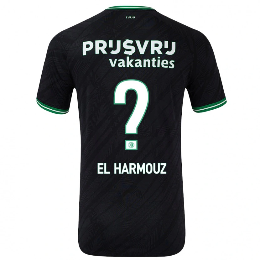 Danxen Dámské Nassim El Harmouz #0 Černo Zelená Daleko Hráčské Dresy 2024/25 Dres