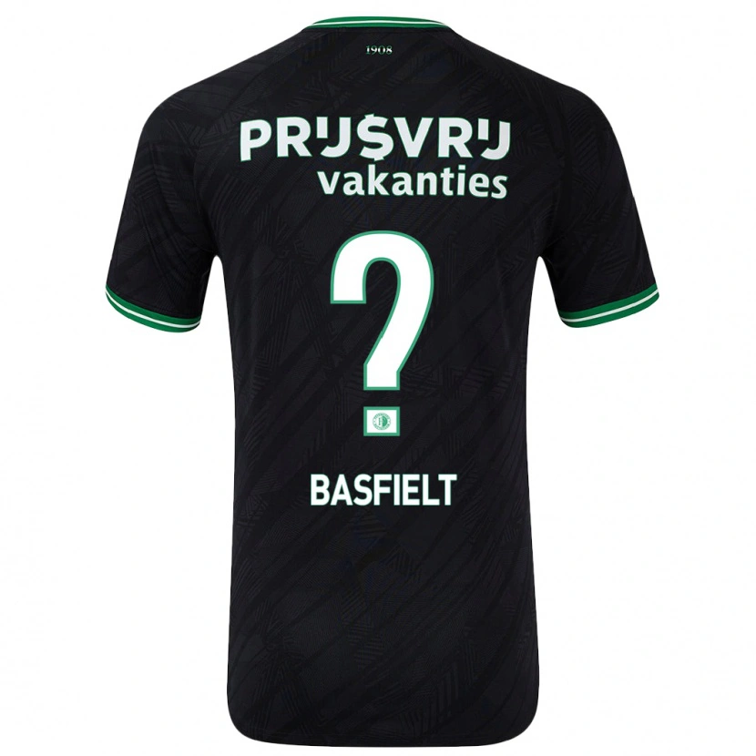 Danxen Dámské Jessy Basfielt #0 Černo Zelená Daleko Hráčské Dresy 2024/25 Dres