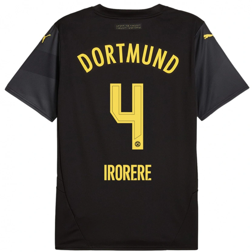 Danxen Dámské Felix Irorere #4 Černá Žlutá Daleko Hráčské Dresy 2024/25 Dres