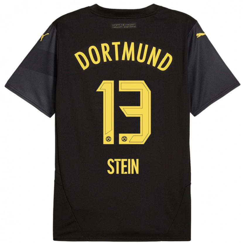Danxen Dámské Daniel Stein #13 Černá Žlutá Daleko Hráčské Dresy 2024/25 Dres