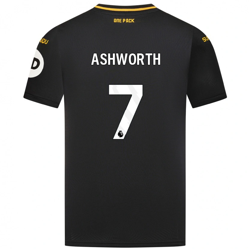 Danxen Dámské Finn Ashworth #7 Černý Daleko Hráčské Dresy 2024/25 Dres