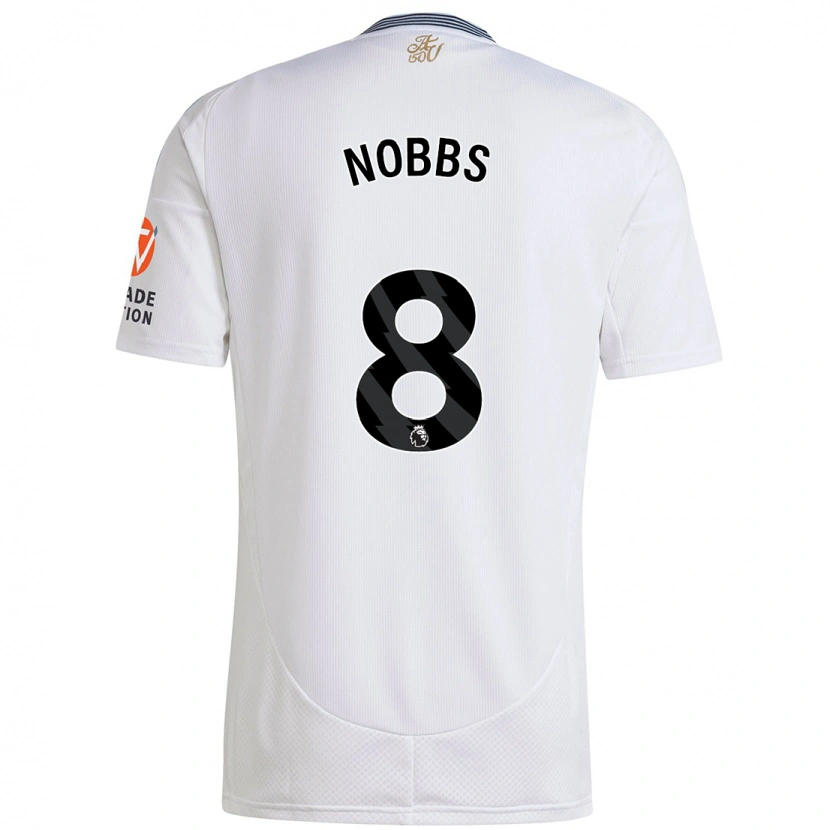 Danxen Dámské Jordan Nobbs #8 Bílý Daleko Hráčské Dresy 2024/25 Dres