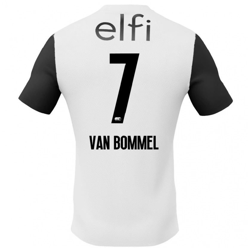Danxen Dámské Ruben Van Bommel #7 Bílá Černá Daleko Hráčské Dresy 2024/25 Dres