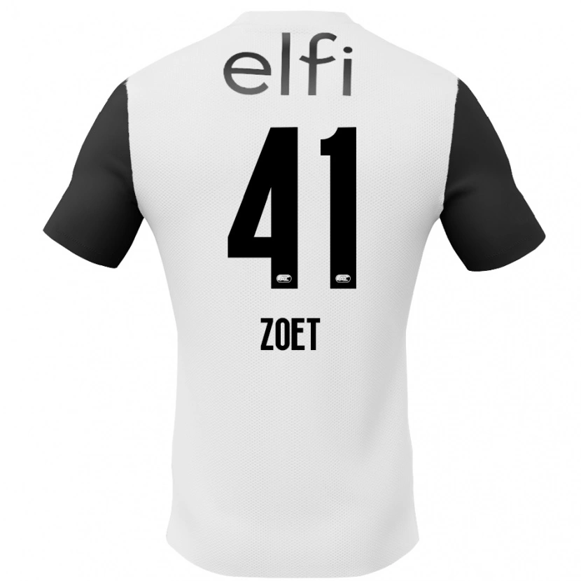 Danxen Dámské Jeroen Zoet #41 Bílá Černá Daleko Hráčské Dresy 2024/25 Dres