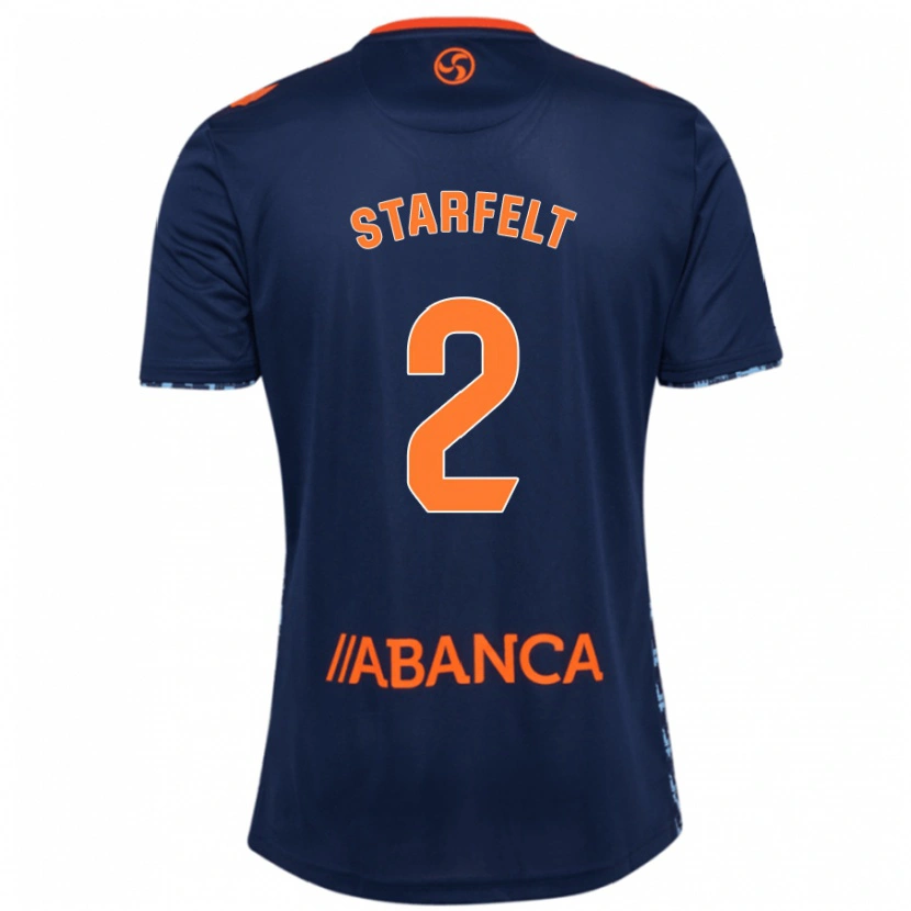 Danxen Dámské Carl Starfelt #2 Námořnická Modř Daleko Hráčské Dresy 2024/25 Dres