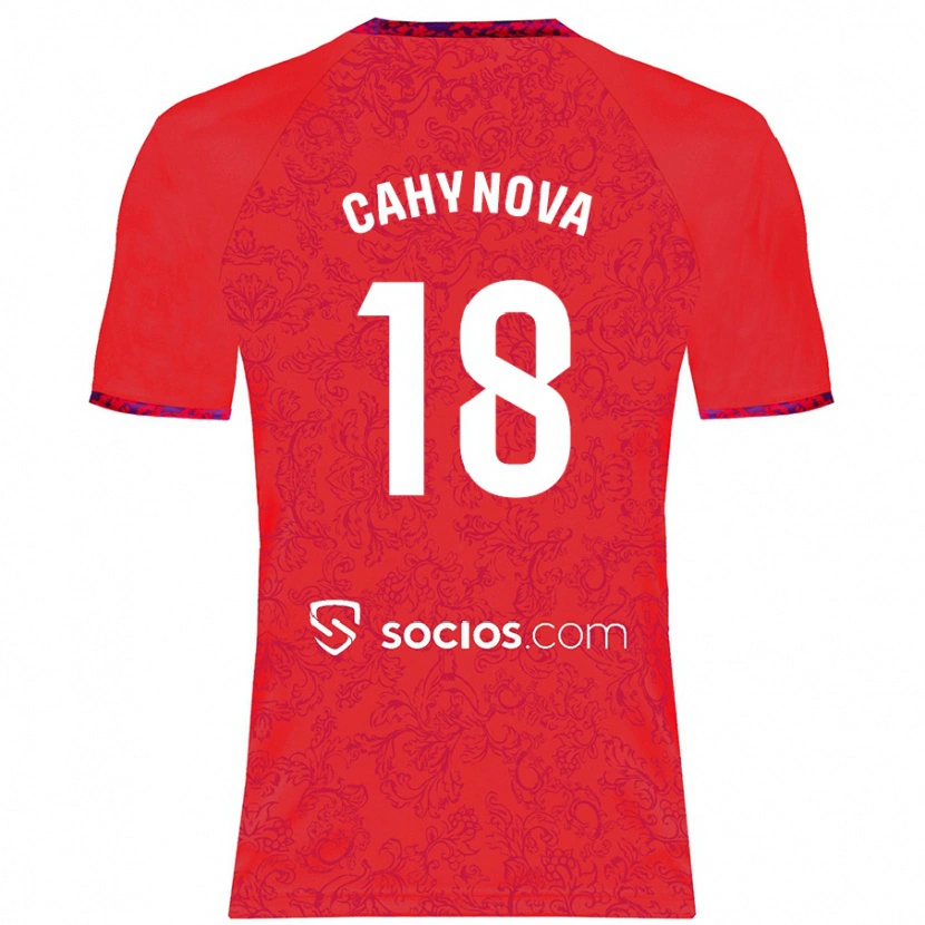 Danxen Dámské Klara Cahynova #18 Červený Daleko Hráčské Dresy 2024/25 Dres