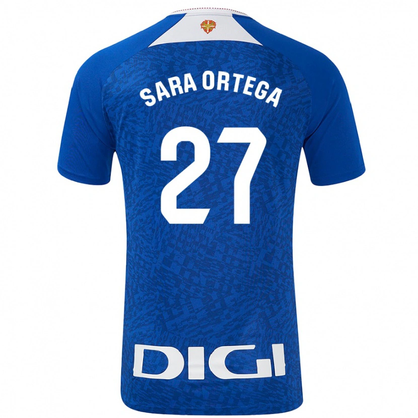 Danxen Dámské Sara Ortega Ruiz #27 Královská Modř Daleko Hráčské Dresy 2024/25 Dres