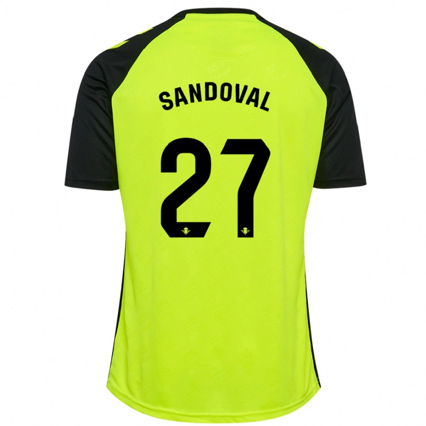 Danxen Dámské Keimer Sandoval #27 Fluorescenční Žlutá Černá Daleko Hráčské Dresy 2024/25 Dres