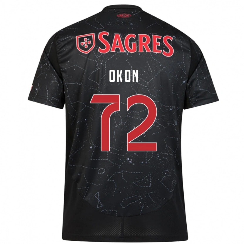 Danxen Dámské Paul Okon #72 Černá Červená Daleko Hráčské Dresy 2024/25 Dres