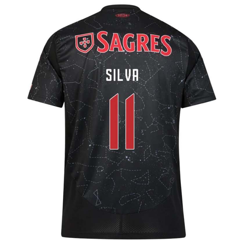 Danxen Dámské Jéssica Silva #11 Černá Červená Daleko Hráčské Dresy 2024/25 Dres