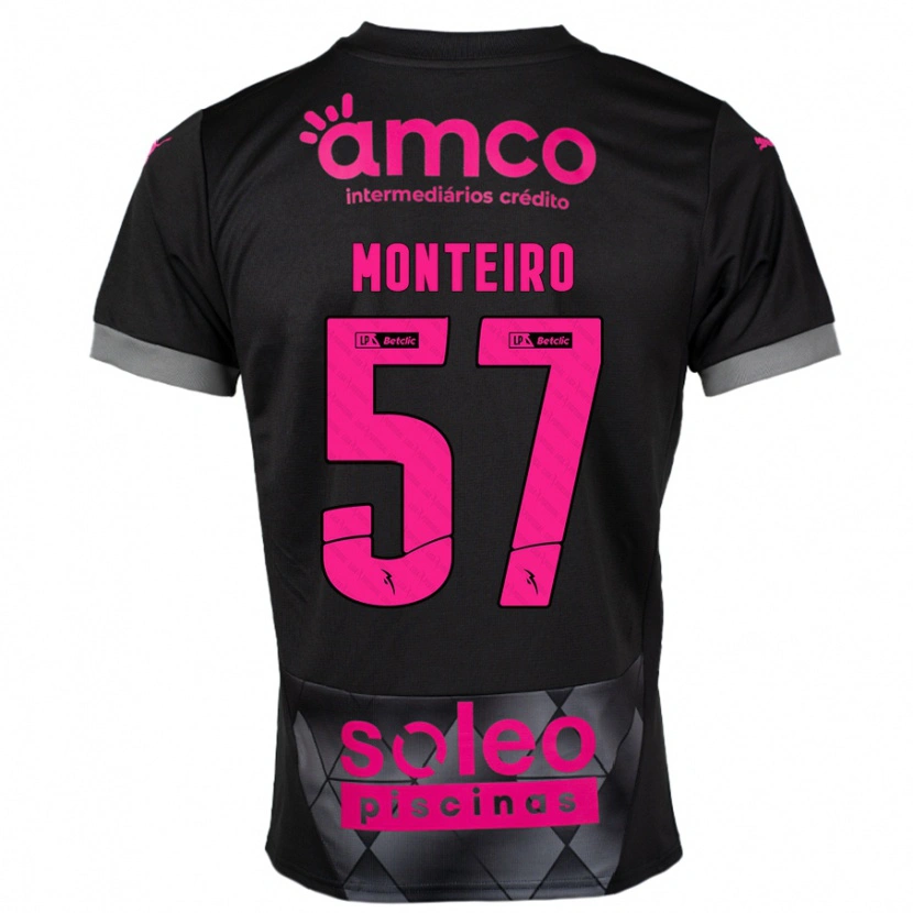 Danxen Dámské Jordan Monteiro #57 Černá Růžová Daleko Hráčské Dresy 2024/25 Dres