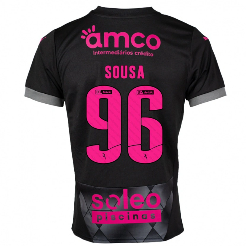 Danxen Dámské Afonso Sousa #96 Černá Růžová Daleko Hráčské Dresy 2024/25 Dres