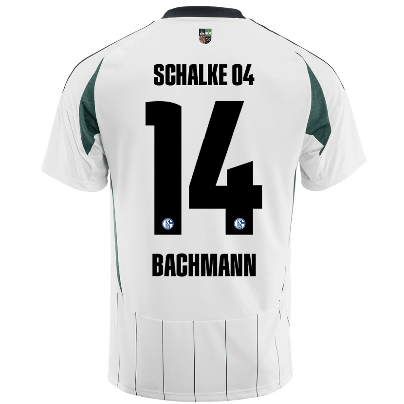 Danxen Dámské Janik Bachmann #14 Bílá Zelená Daleko Hráčské Dresy 2024/25 Dres