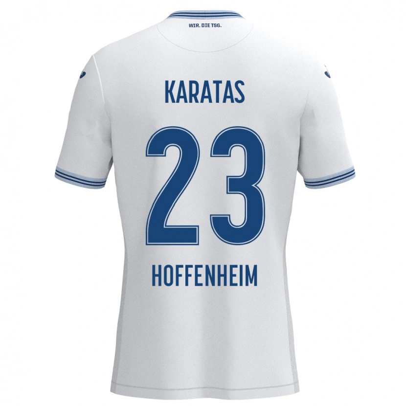 Danxen Dámské Can Karatas #23 Bílá Modrá Daleko Hráčské Dresy 2024/25 Dres