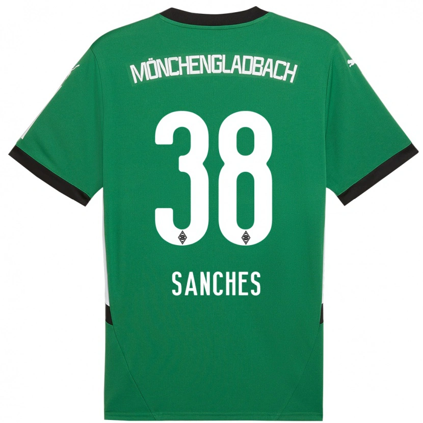 Danxen Dámské Yvandro Borges Sanches #38 Zelená Bílá Daleko Hráčské Dresy 2024/25 Dres