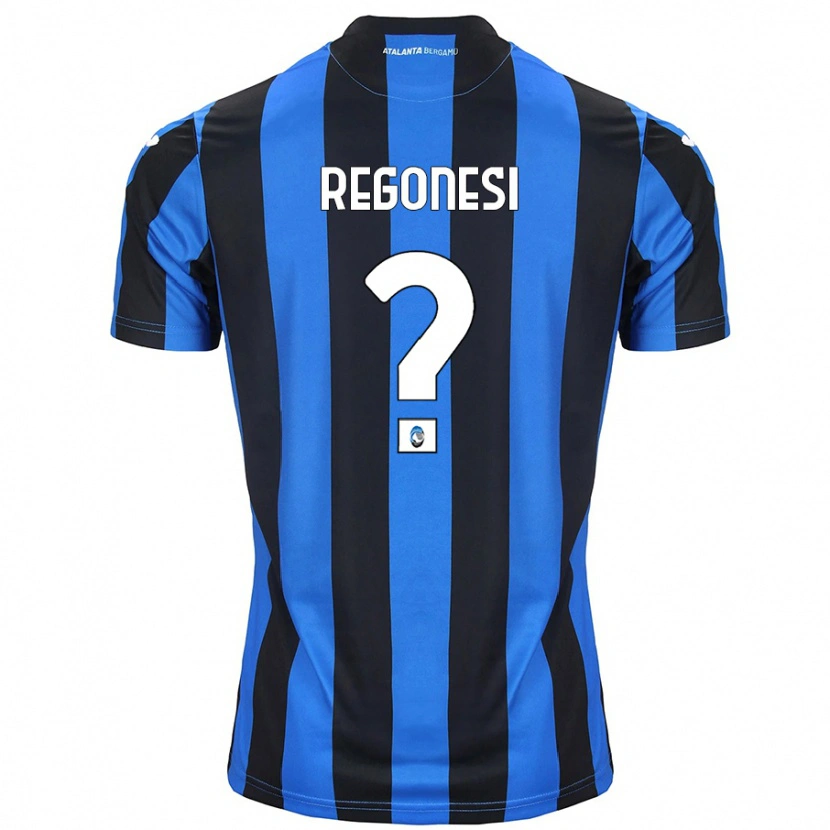 Danxen Dětské Nicolò Regonesi #0 Modrá Černá Domů Hráčské Dresy 2024/25 Dres