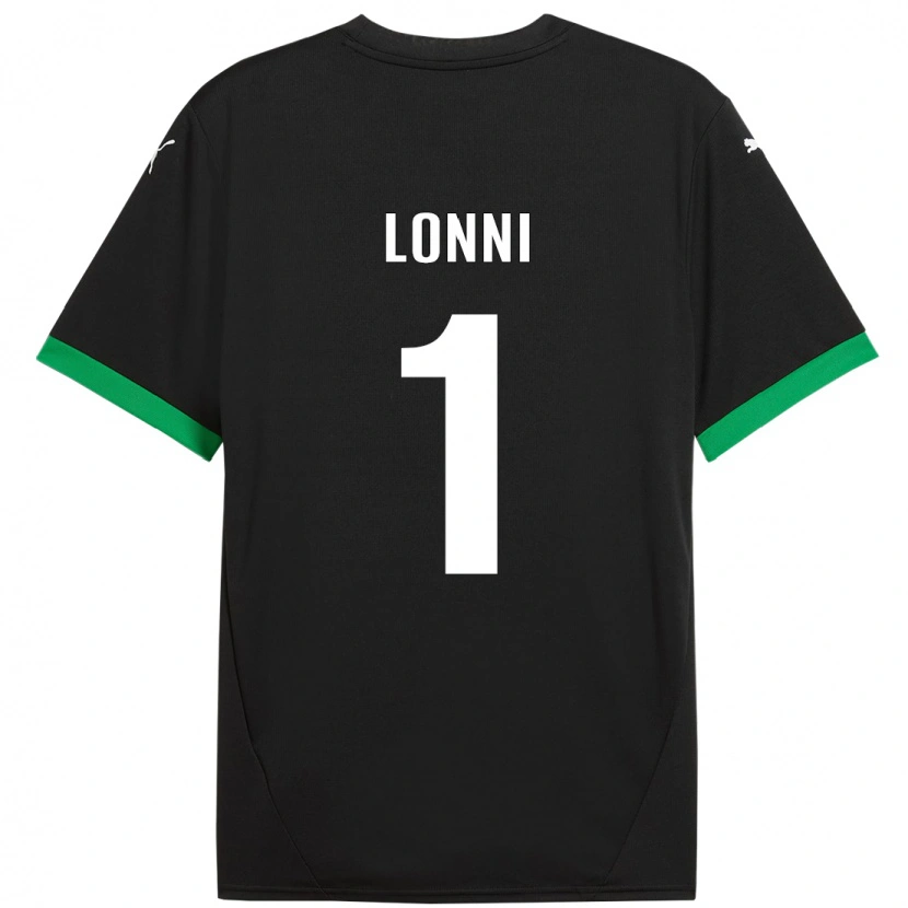 Danxen Dětské Lia Lonni #1 Černá Tmavě Zelená Domů Hráčské Dresy 2024/25 Dres
