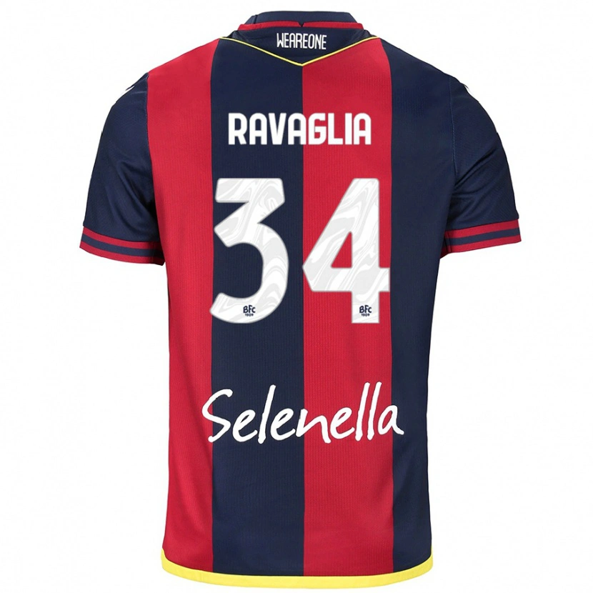 Danxen Dětské Federico Ravaglia #34 Červená Královská Modrá Domů Hráčské Dresy 2024/25 Dres