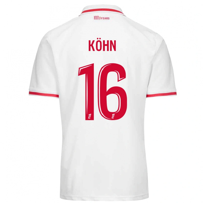 Danxen Dětské Philipp Köhn #16 Bílá Červená Domů Hráčské Dresy 2024/25 Dres