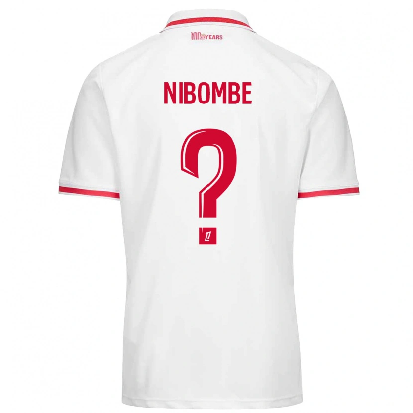Danxen Dětské Samuel Nibombe #0 Bílá Červená Domů Hráčské Dresy 2024/25 Dres