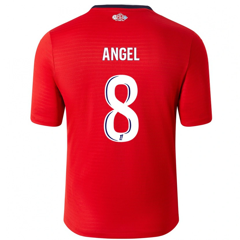 Danxen Dětské Angel Gomes #8 Červená Bílá Domů Hráčské Dresy 2024/25 Dres