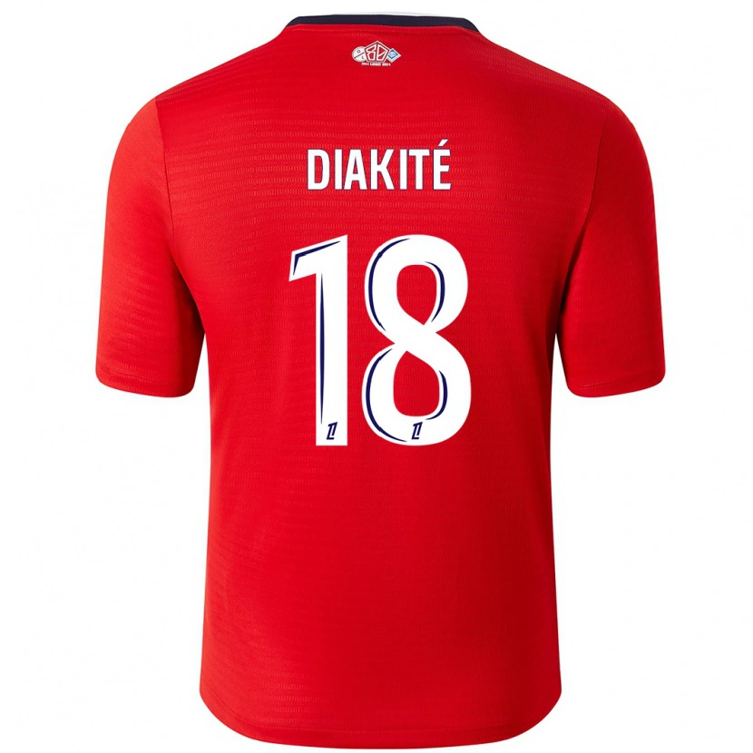 Danxen Dětské Bafodé Diakité #18 Červená Bílá Domů Hráčské Dresy 2024/25 Dres