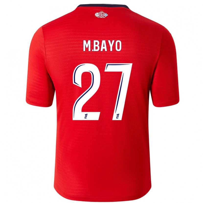 Danxen Dětské Mohamed Bayo #27 Červená Bílá Domů Hráčské Dresy 2024/25 Dres