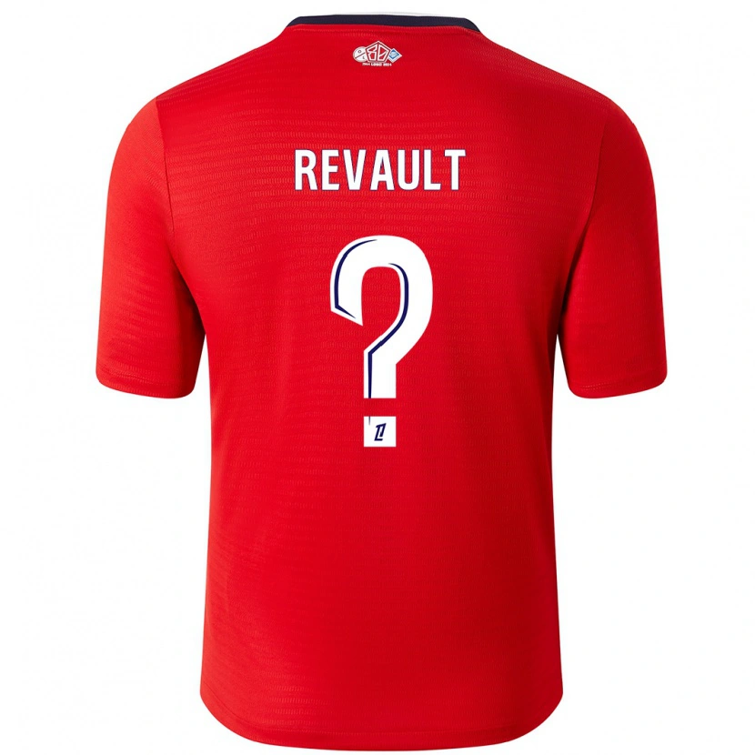 Danxen Dětské Joris Revault #0 Červená Bílá Domů Hráčské Dresy 2024/25 Dres