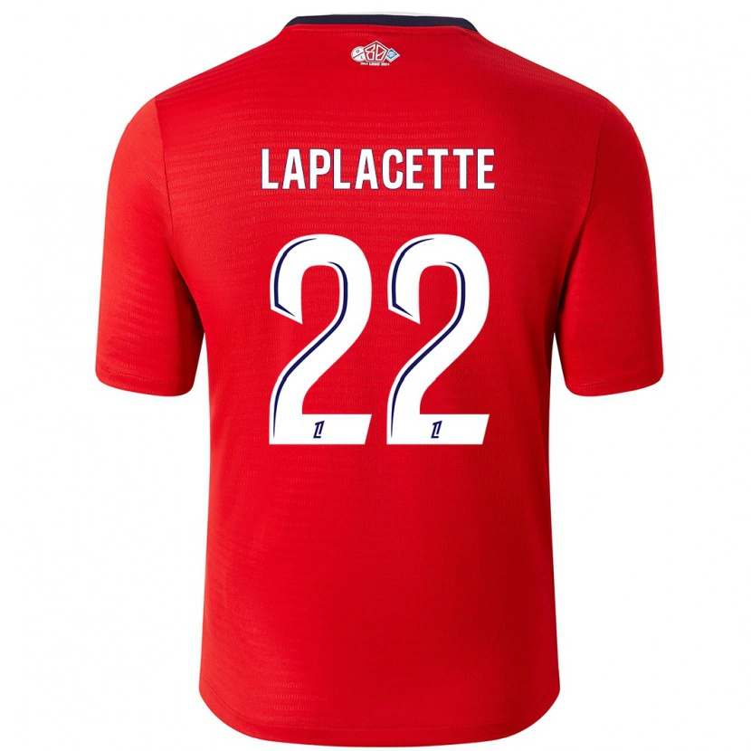 Danxen Dětské Tess Laplacette #22 Červená Bílá Domů Hráčské Dresy 2024/25 Dres