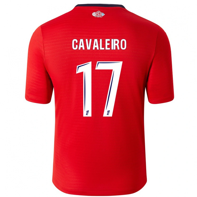 Danxen Dětské Ivan Cavaleiro #17 Červená Bílá Domů Hráčské Dresy 2024/25 Dres