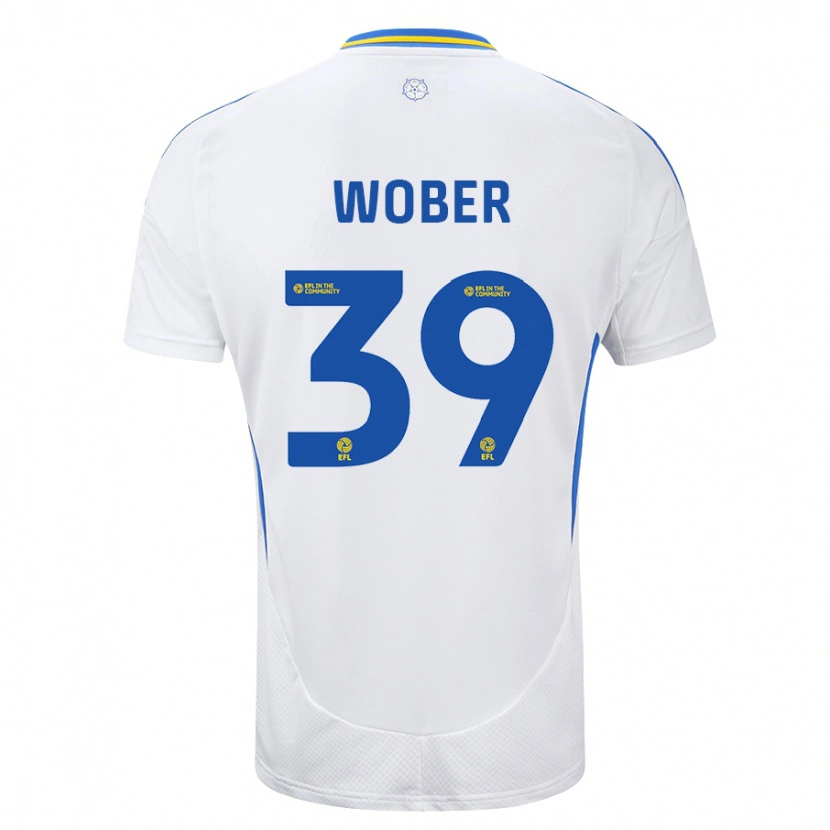Danxen Dětské Maximilian Wöber #39 Bílá Modrá Domů Hráčské Dresy 2024/25 Dres
