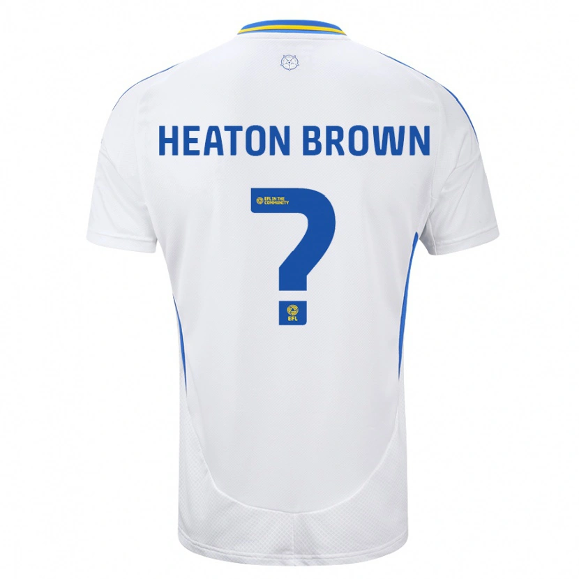 Danxen Dětské Heaton Brown #0 Bílá Modrá Domů Hráčské Dresy 2024/25 Dres