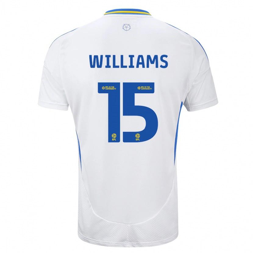 Danxen Dětské Paige Williams #15 Bílá Modrá Domů Hráčské Dresy 2024/25 Dres