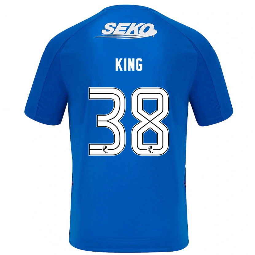 Danxen Dětské Leon King #38 Tmavě Modrá Domů Hráčské Dresy 2024/25 Dres