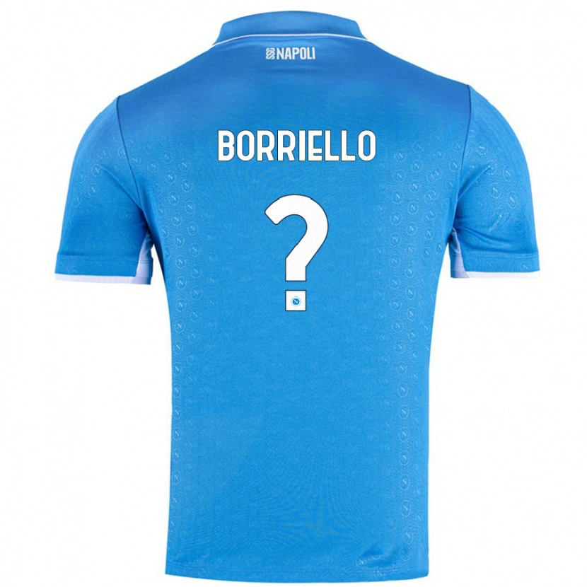 Danxen Dětské Salvatore Borriello #0 Nebesky Modrá Domů Hráčské Dresy 2024/25 Dres
