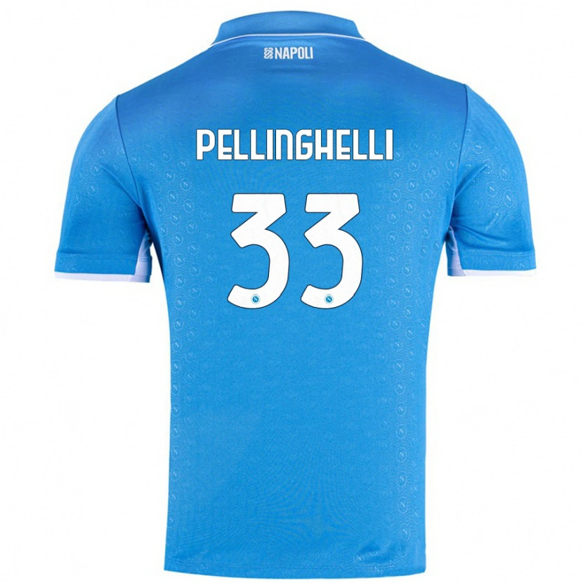 Danxen Dětské Alice Pellinghelli #33 Nebesky Modrá Domů Hráčské Dresy 2024/25 Dres