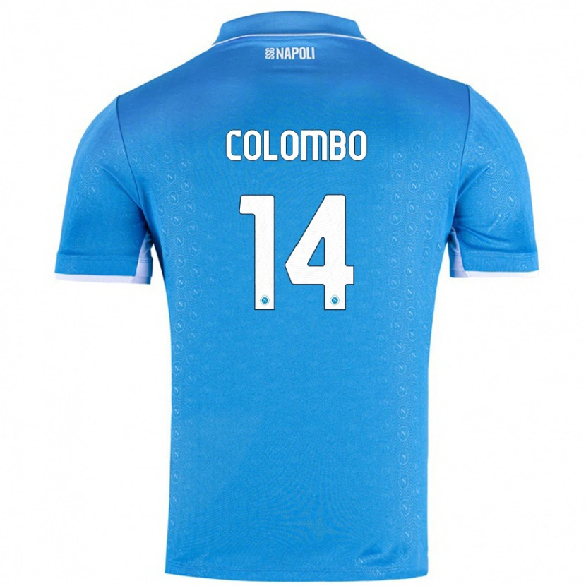 Danxen Dětské Sofia Colombo #14 Nebesky Modrá Domů Hráčské Dresy 2024/25 Dres