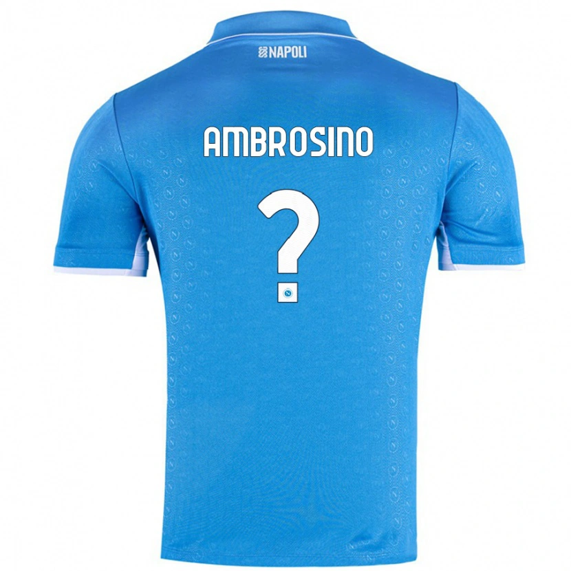 Danxen Dětské Ambrosino #0 Nebesky Modrá Domů Hráčské Dresy 2024/25 Dres