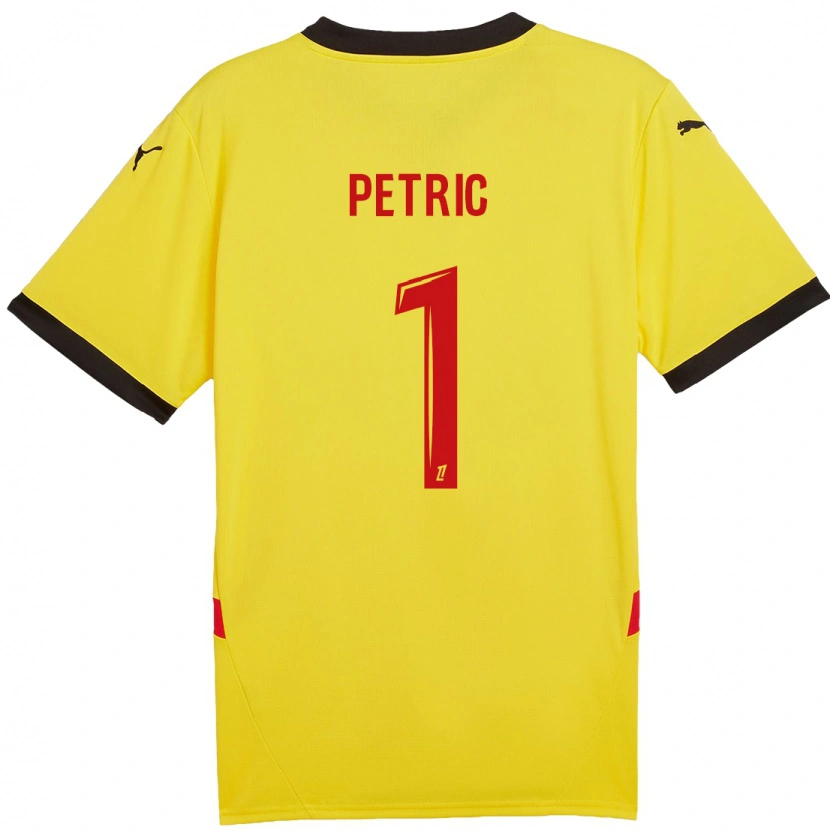 Danxen Dětské Denis Petric #1 Žlutá Červená Domů Hráčské Dresy 2024/25 Dres