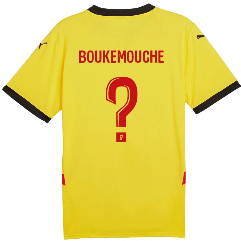 Danxen Dětské Amine Boukemouche #0 Žlutá Červená Domů Hráčské Dresy 2024/25 Dres