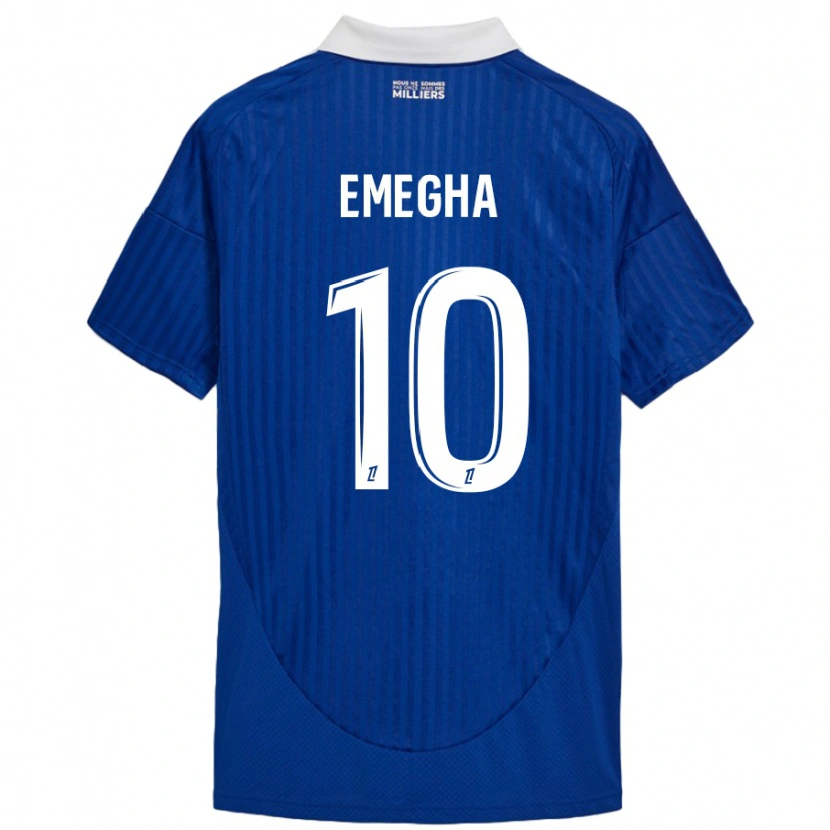 Danxen Dětské Emanuel Emegha #10 Modrá Bílá Domů Hráčské Dresy 2024/25 Dres