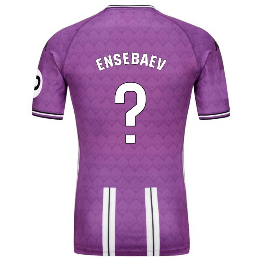 Danxen Dětské Mokhammed Ensebaev #0 Fialová Bílá Domů Hráčské Dresy 2024/25 Dres