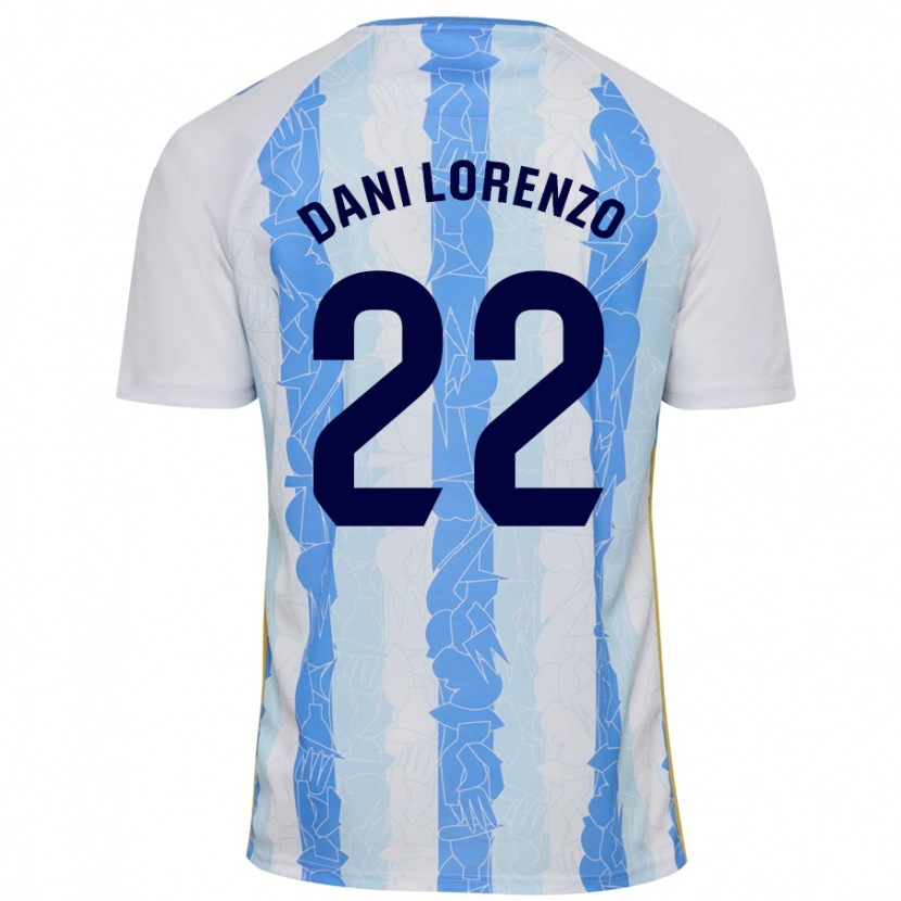 Danxen Dětské Dani Lorenzo #22 Bílá Modrá Domů Hráčské Dresy 2024/25 Dres