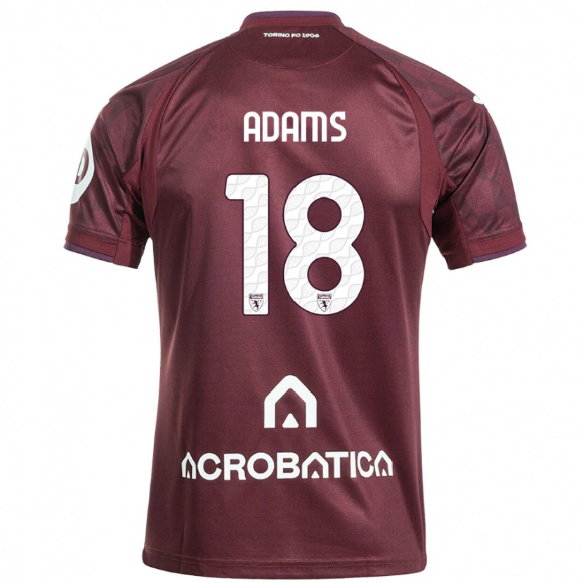 Danxen Dětské Ché Adams #18 Kaštanově Bílá Domů Hráčské Dresy 2024/25 Dres
