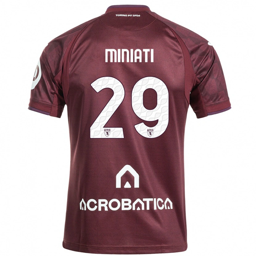 Danxen Dětské Elisa Miniati #29 Kaštanově Bílá Domů Hráčské Dresy 2024/25 Dres